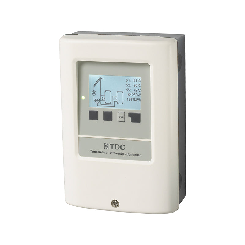 MTDC-E régulateur solaire thermique avec relais pour chauffage électrique en appoint