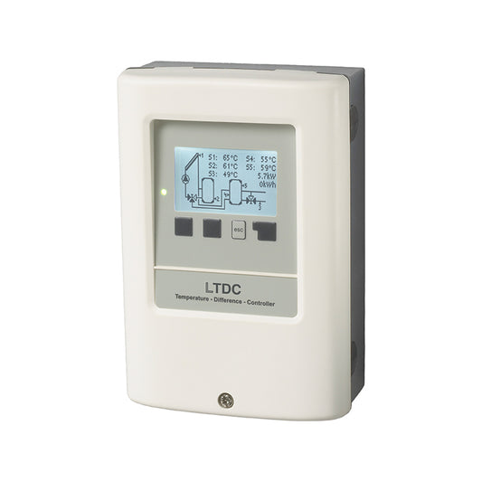 LTDC-E régulateur solaire thermique avec relais pour chauffage électrique en appoint